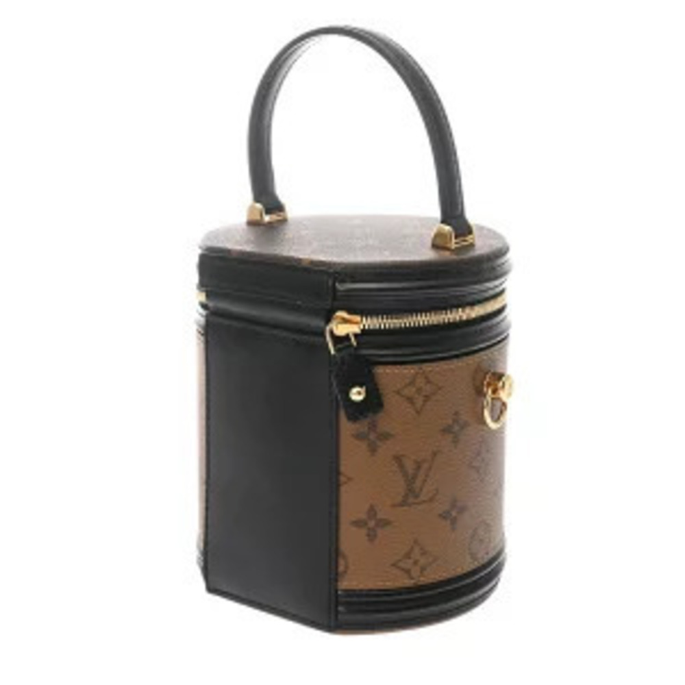 Louis Vuitton Brown Handbag Cannes Canvas Monogram Camel Tan Bag Reverse